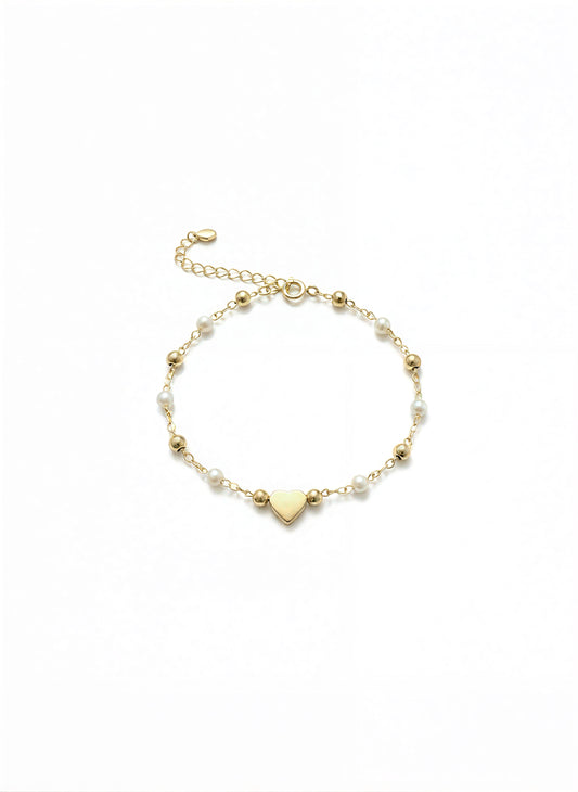 Pulsera perlas - 16 cm
