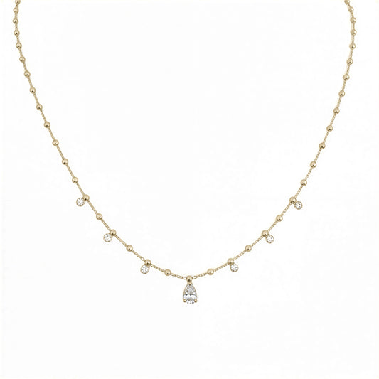 Collar pelotita - Punto de luz - 45 cm