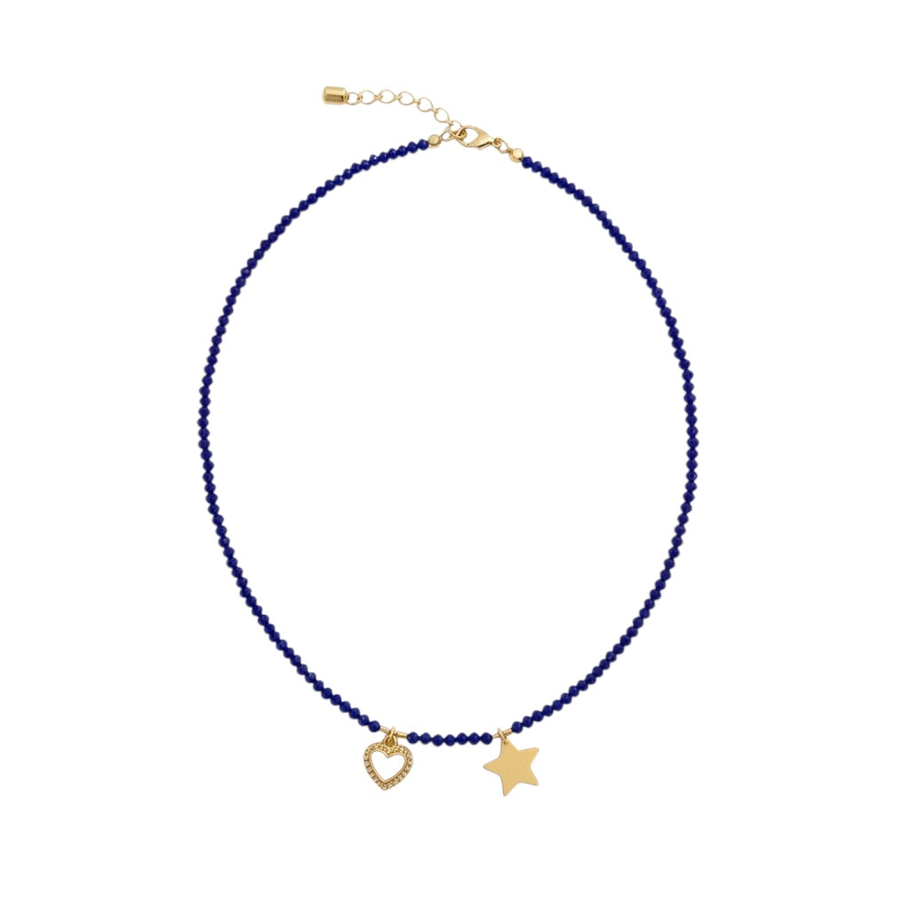 Chocker micro cristal - 38 cm