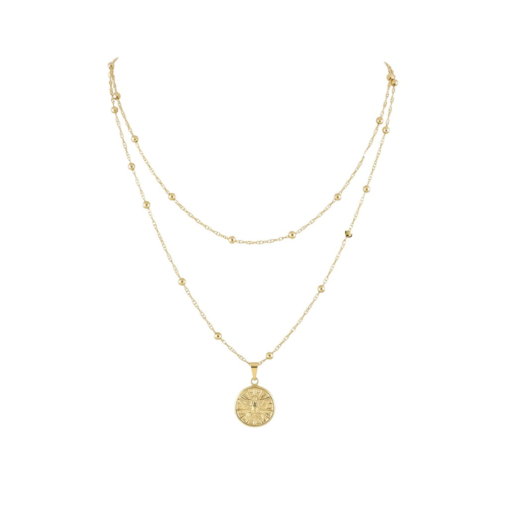 Collar doble - Espíritu santo - 43 cm