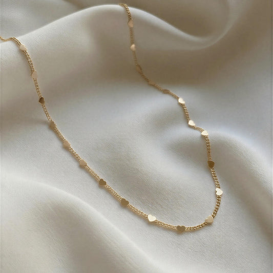 Collar corazones pequeños - 60 cm