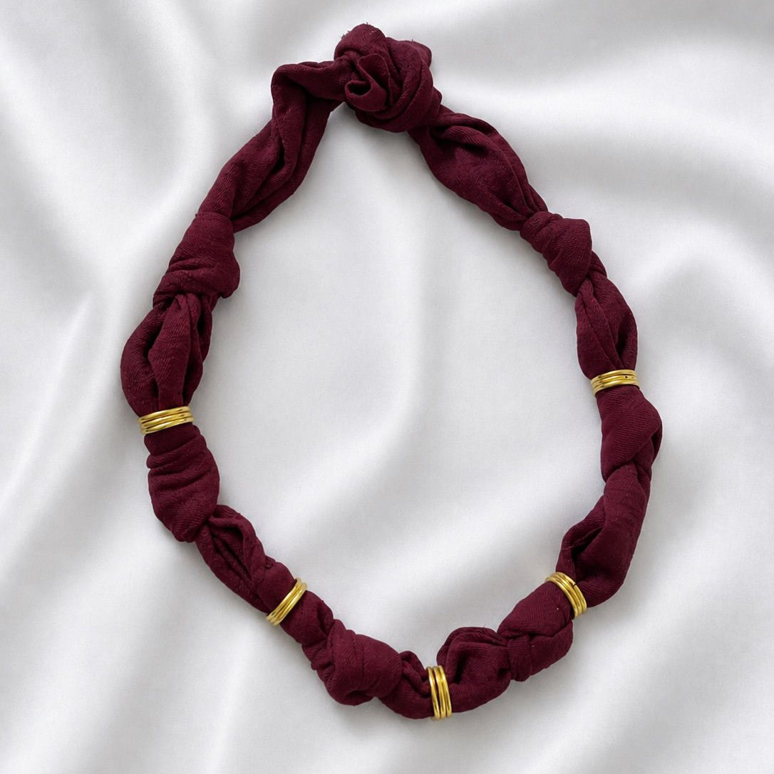 Pañuelo burdeo - 55 cm