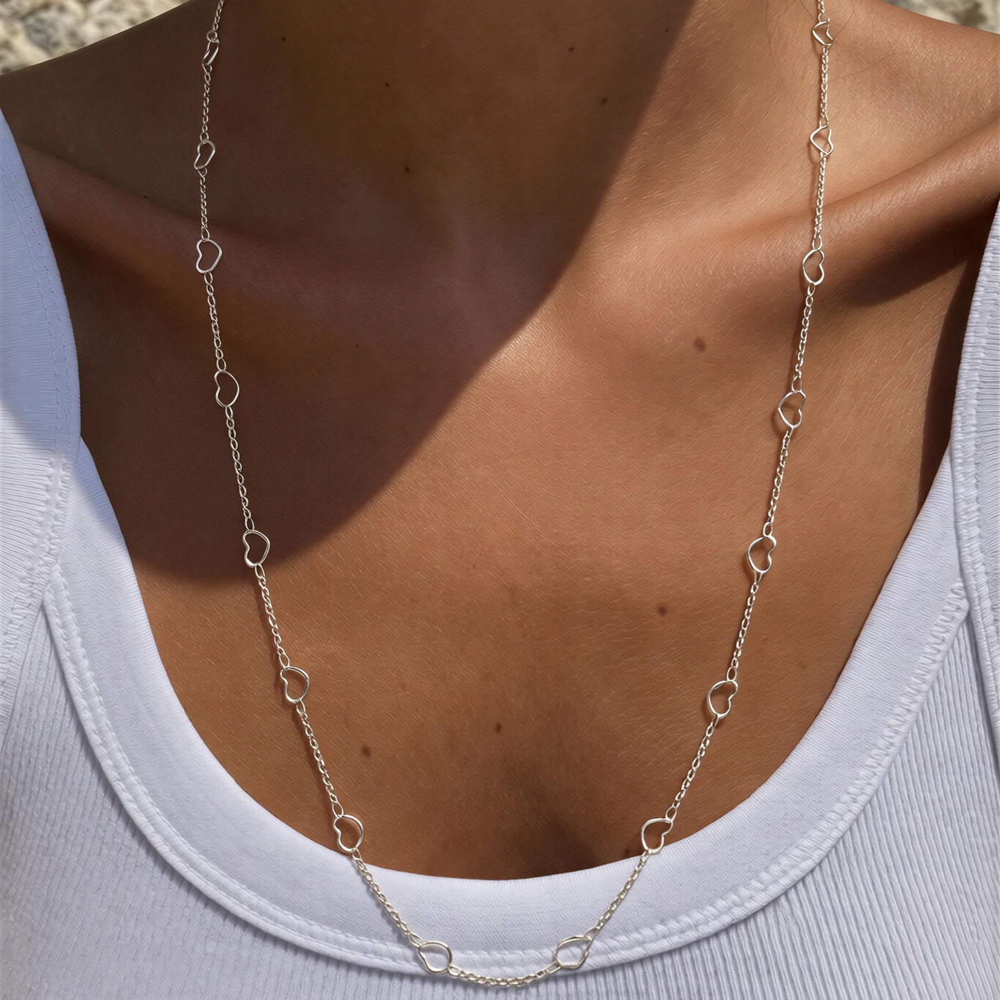 Collar corazones - 60 cm