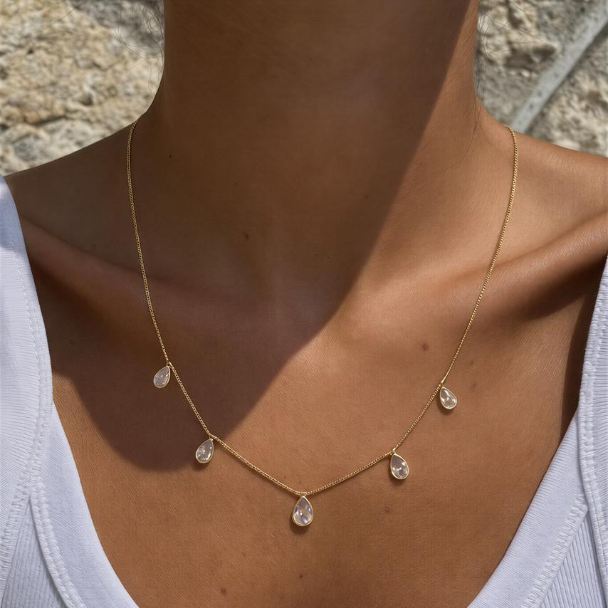 Collar puntos de luz gotas - 45 cm