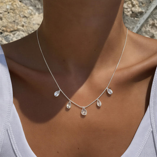 Collar puntos de luz gotas - 45 cm