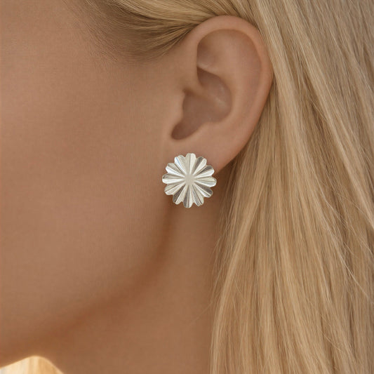 Aro flor con relieve - 28 mm