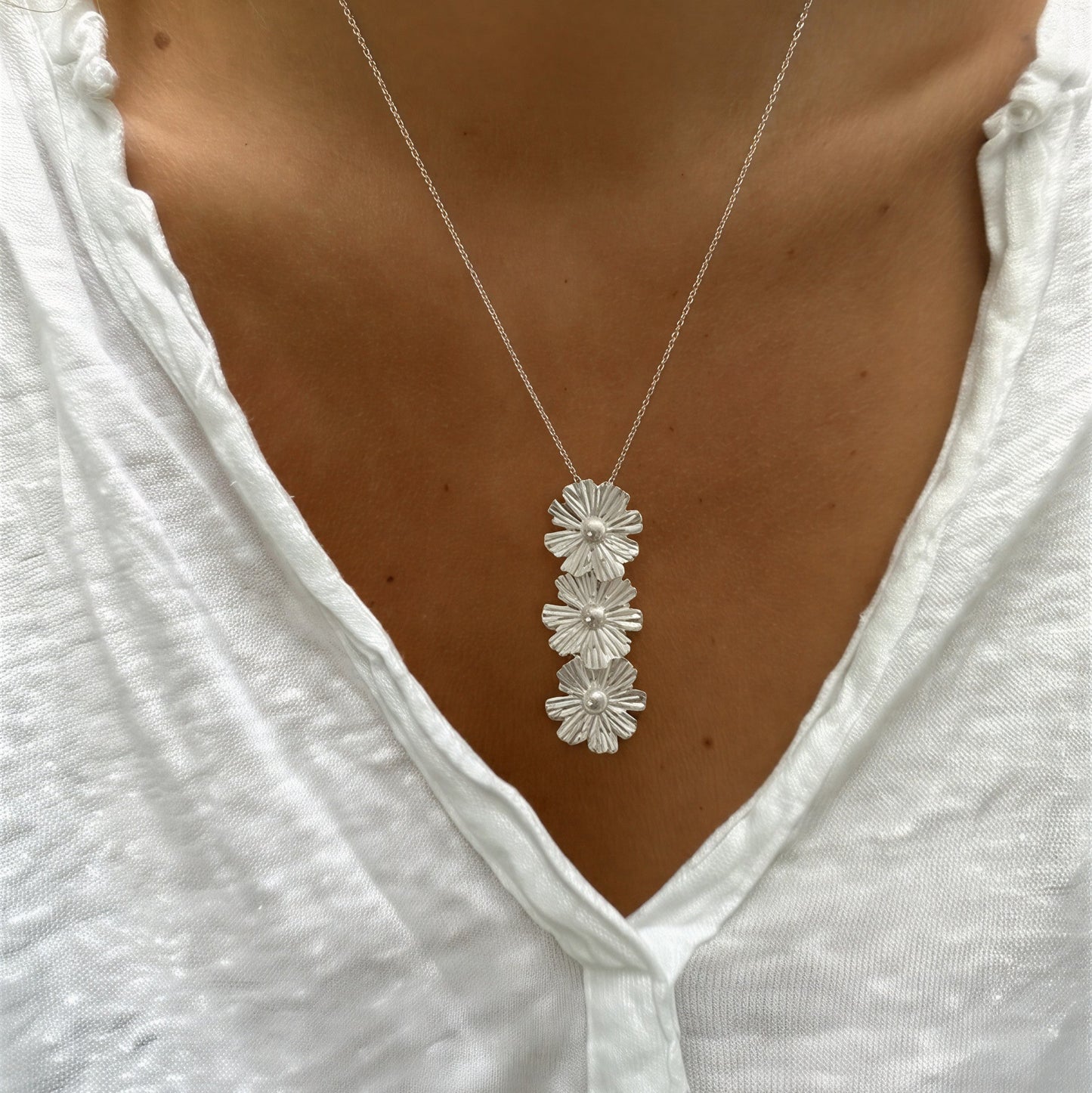 Collar flores - 45 cm