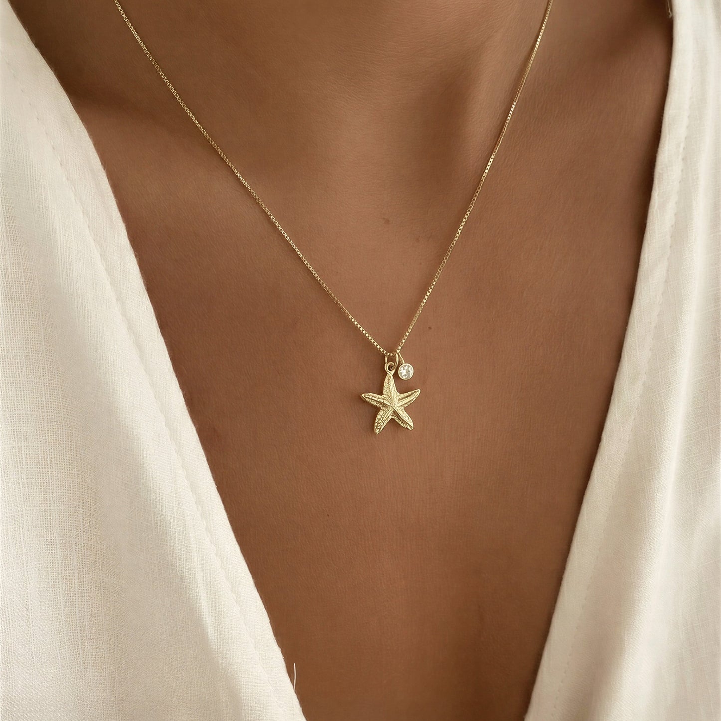 Collar punto de luz - Estrella - 45 cm