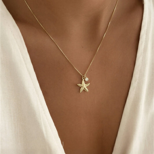 Collar punto de luz - Estrella - 45 cm