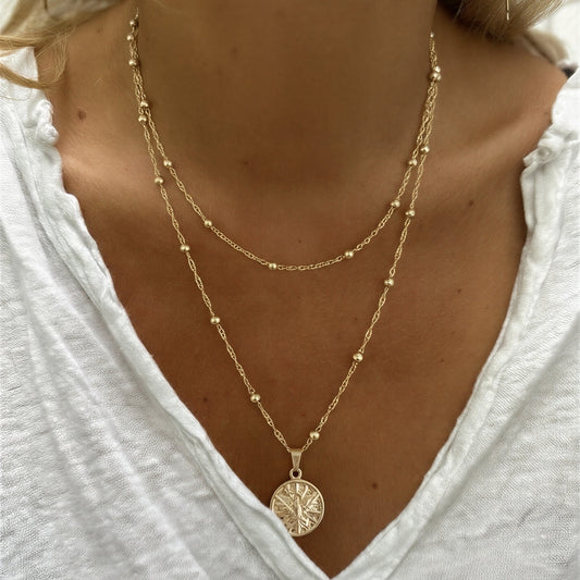 Collar doble - Espíritu santo - 43 cm