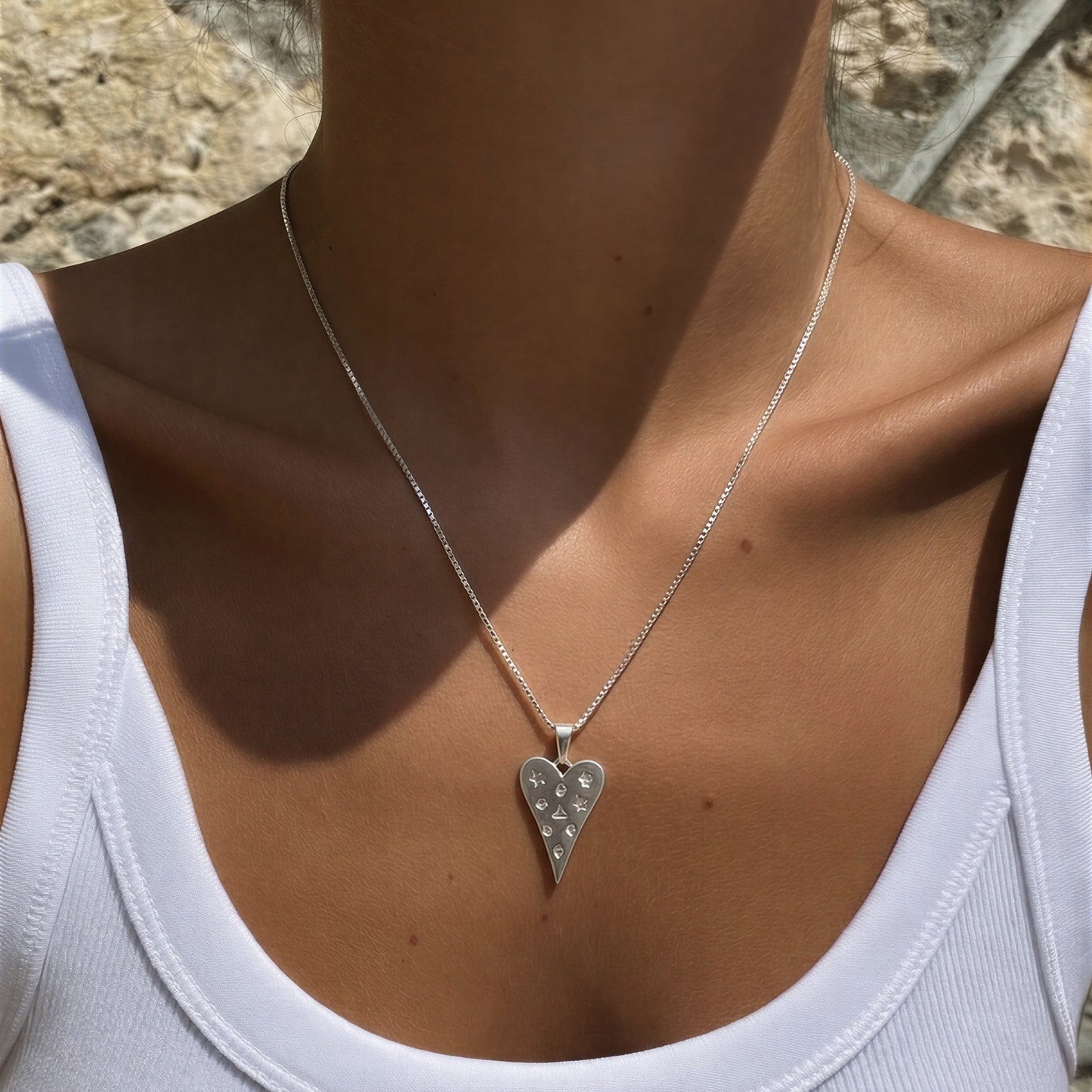 Collar corazón - 47 cm