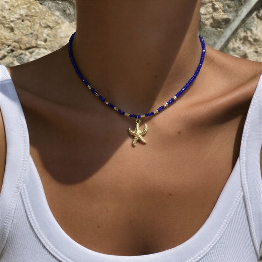 Chocker micro cristal - 41 cm