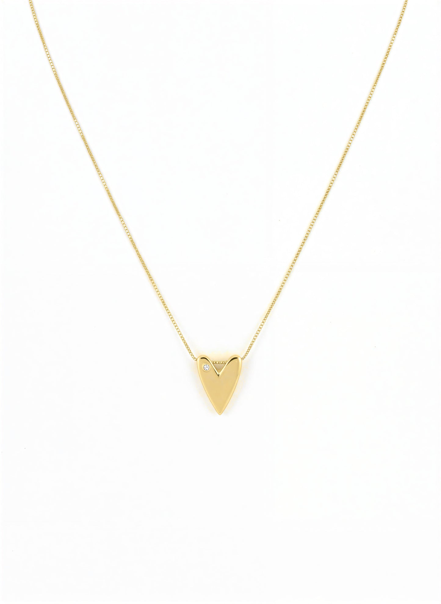 Collar veneciana con corazon - 47 cm