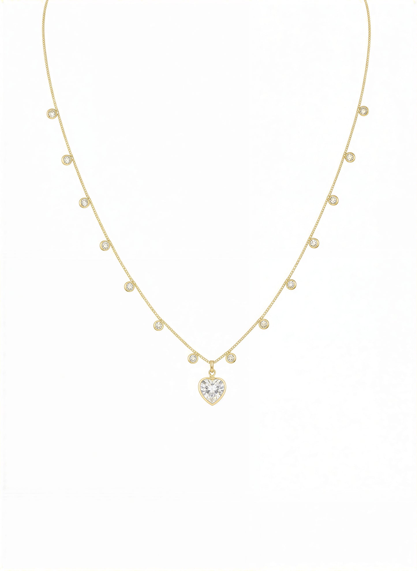 Collar puntos de luz corazón - 45 cm