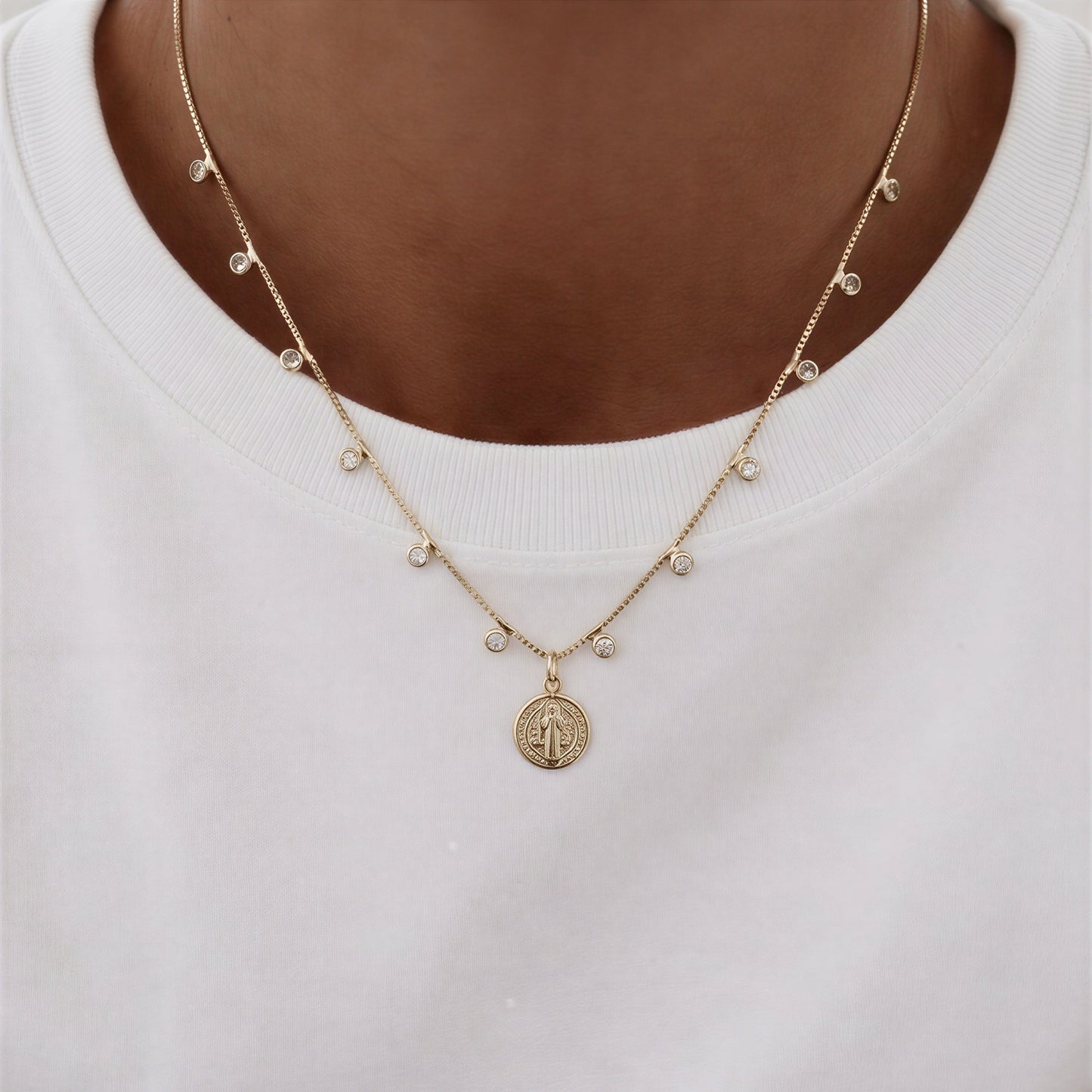Collar puntos de luz - San Benito - 45 cm