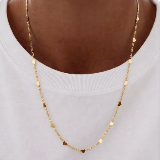 Collar corazones pequeños - 60 cm