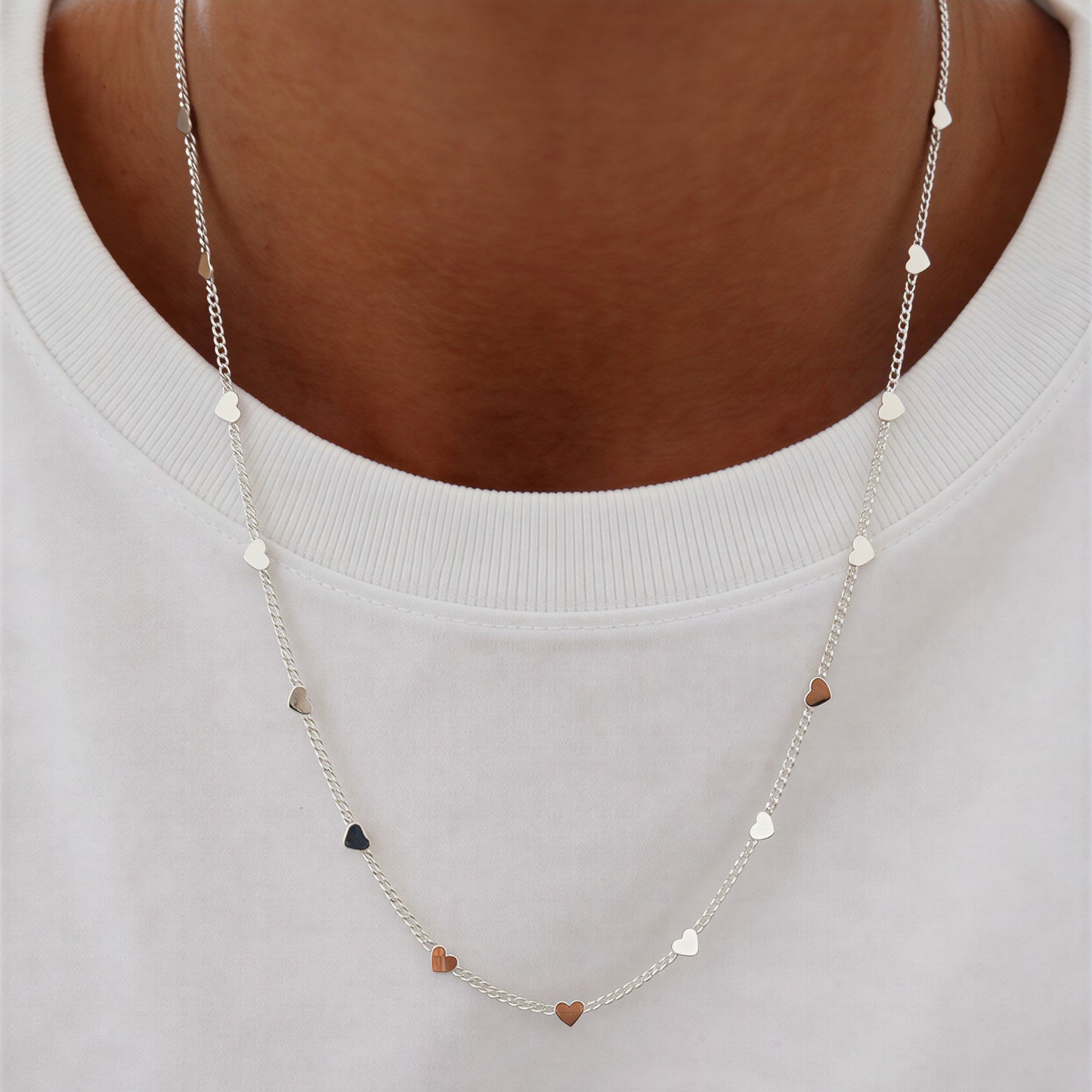 Collar corazones pequeños - 60 cm