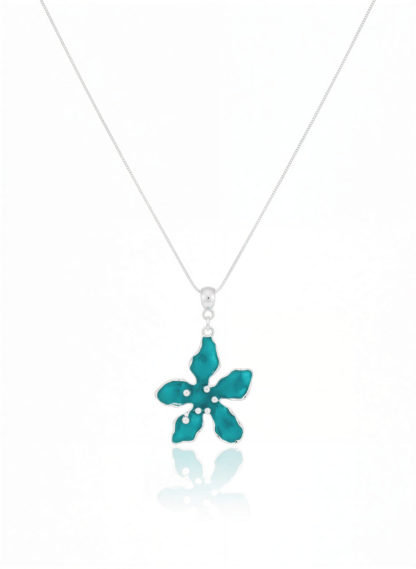 Collar Flor verde - 45 cm