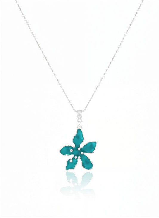 Collar Flor verde - 45 cm