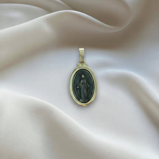 Colgante peltre Maxi Virgen de los rayos más valier desmontable a presion- 45 mm