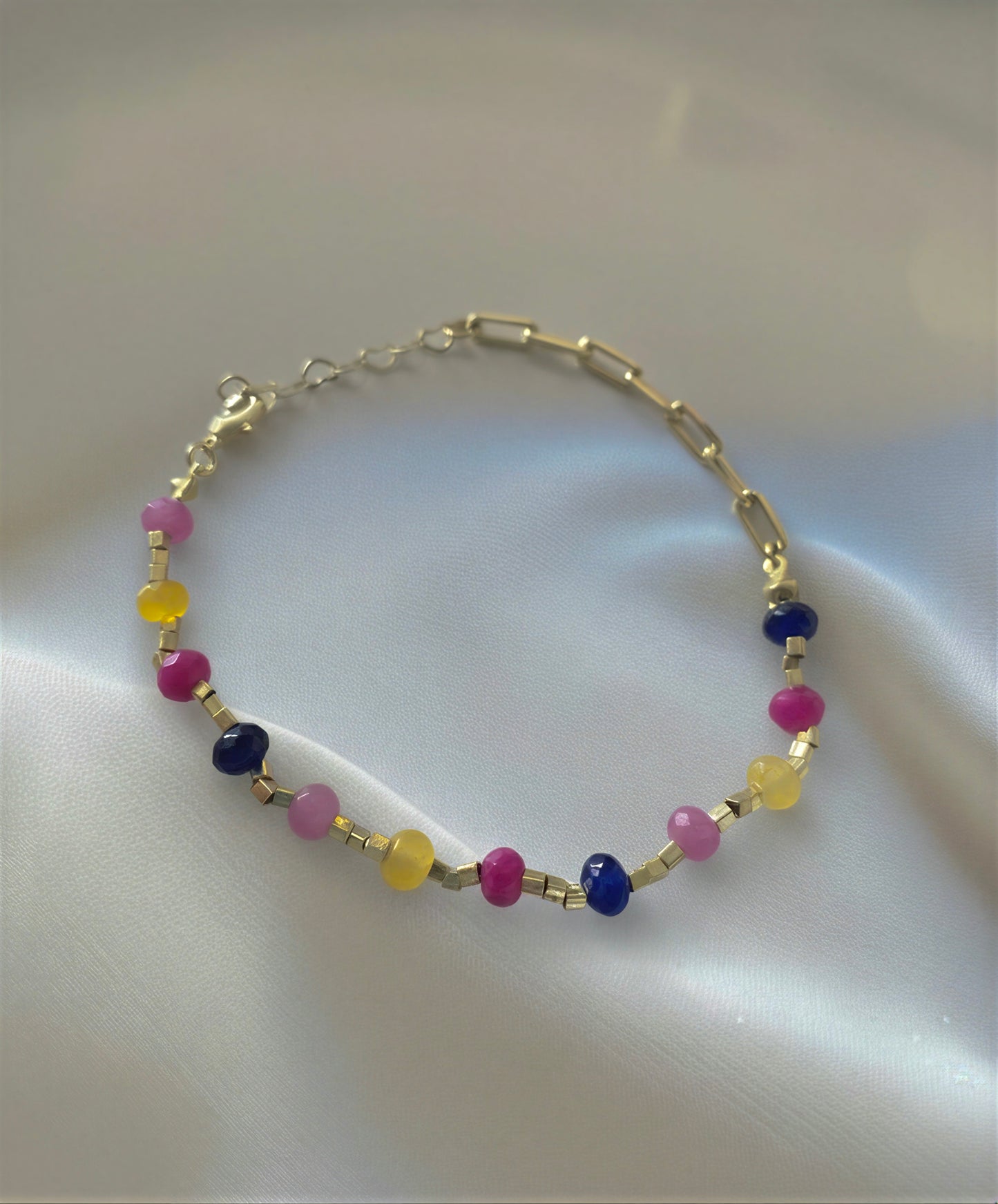 Pulsera mostacilla - Piedras naturales: Ágata