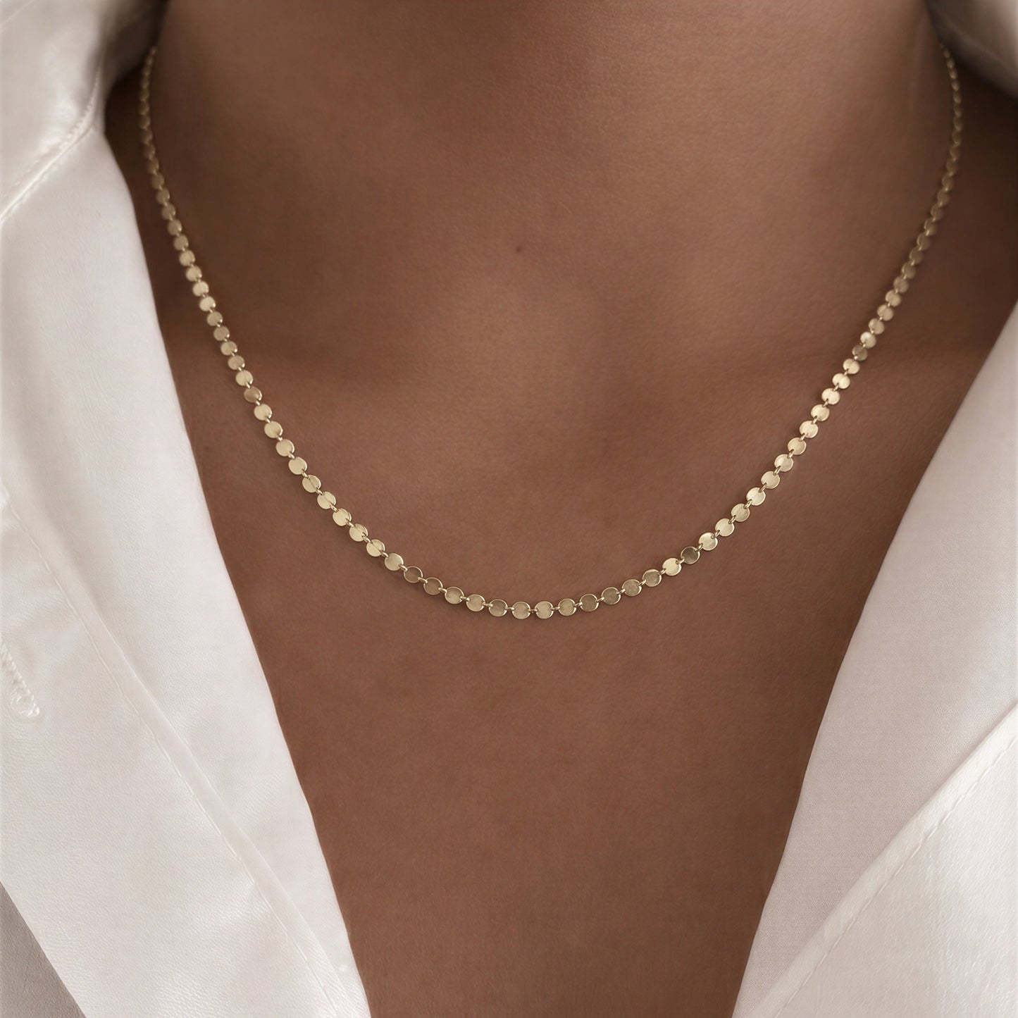 Collar  moneditas - 40 cm