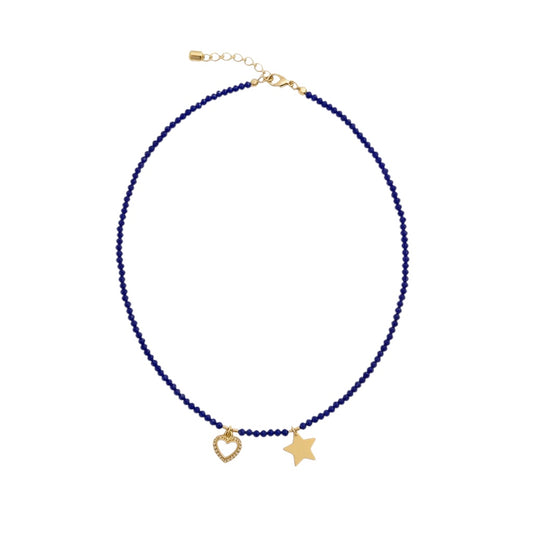 Chocker micro cristal - 38 cm