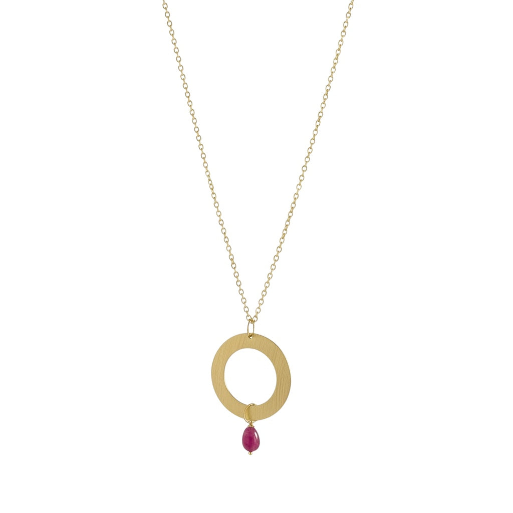 Collar - Piedra natural: turmalina - 62 cm