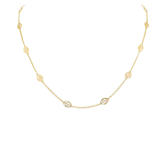 Collar hojas - 60 cm