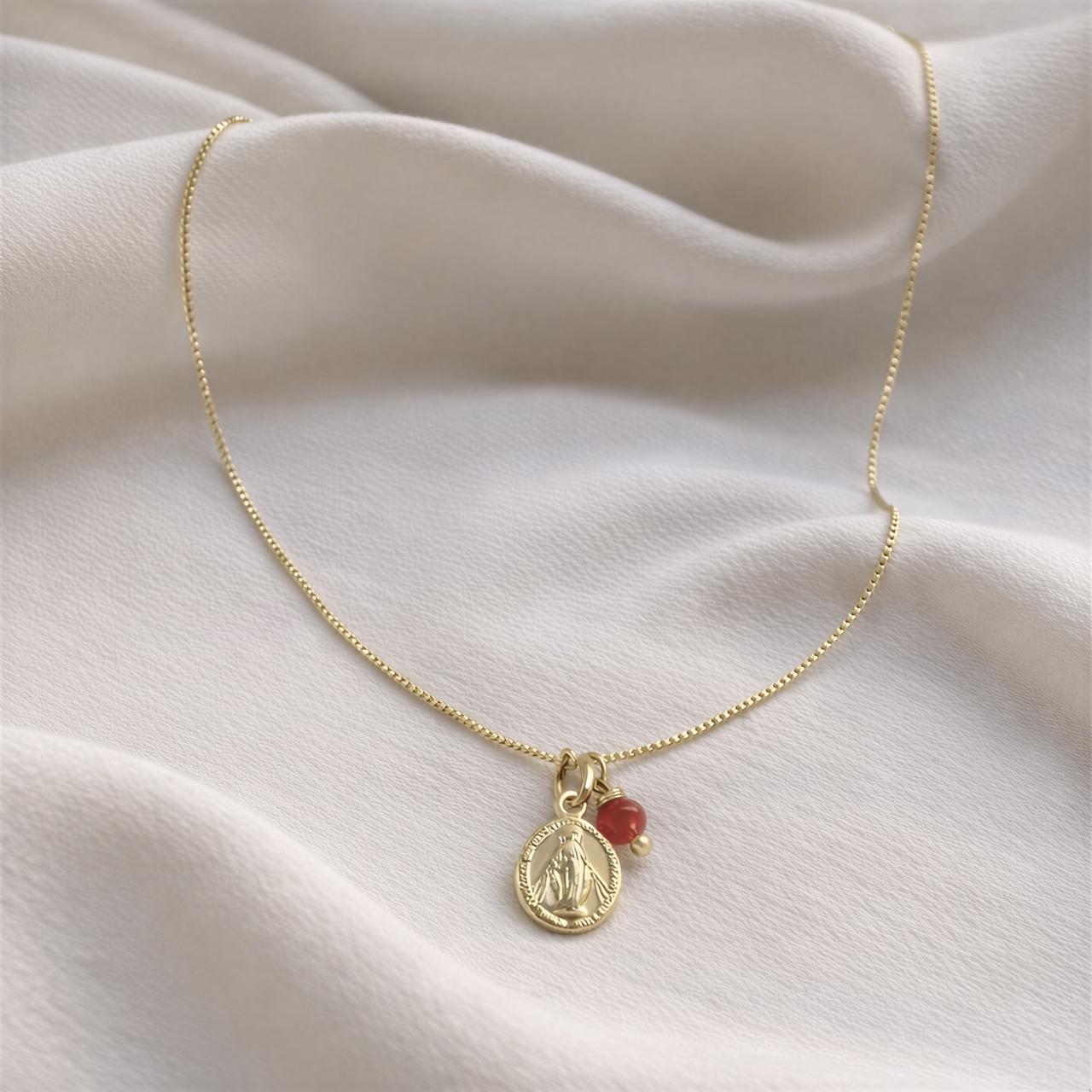 Collar virgen - Micro cristal - 45 cm