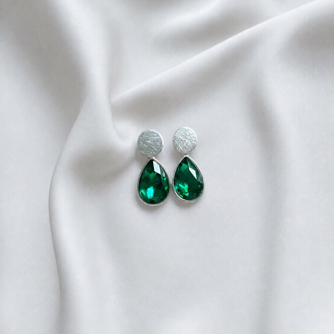 Aro cristal verde esmeralda - 26 mm