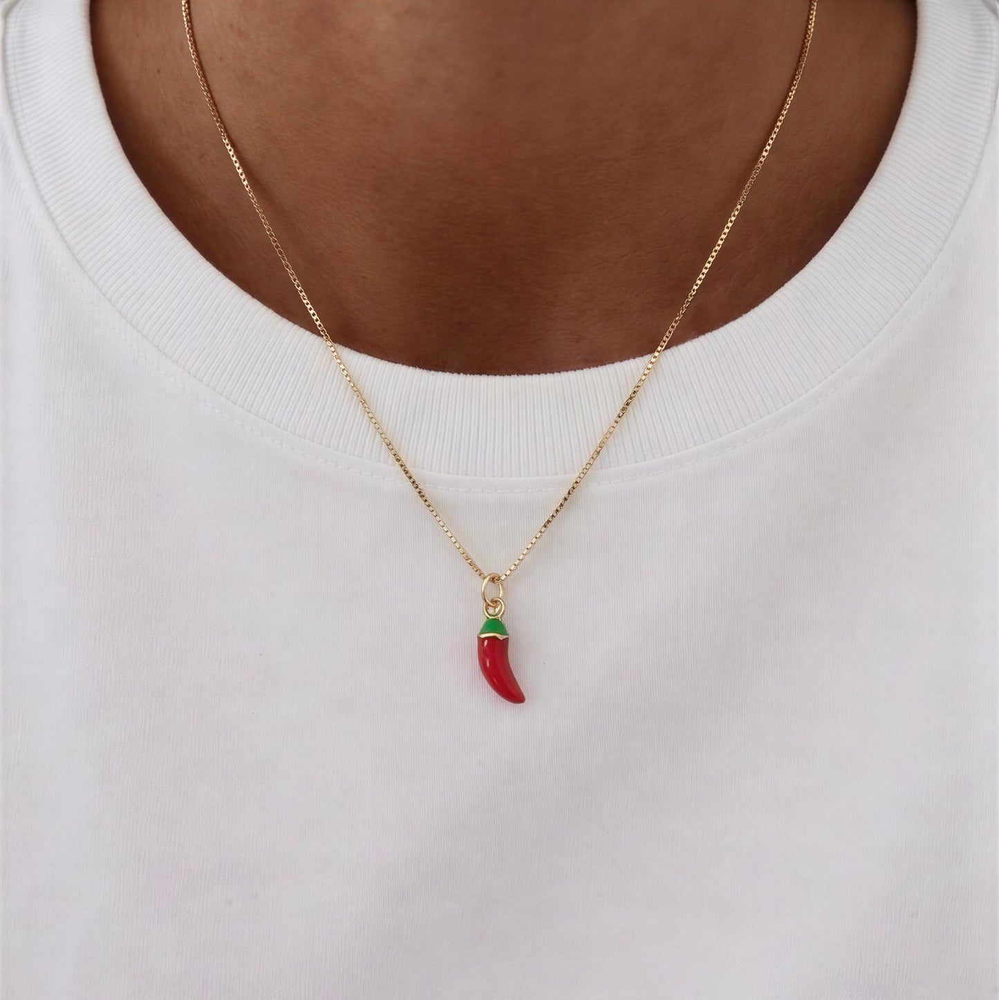 Collar veneciana medalla de Aji - 45 cm