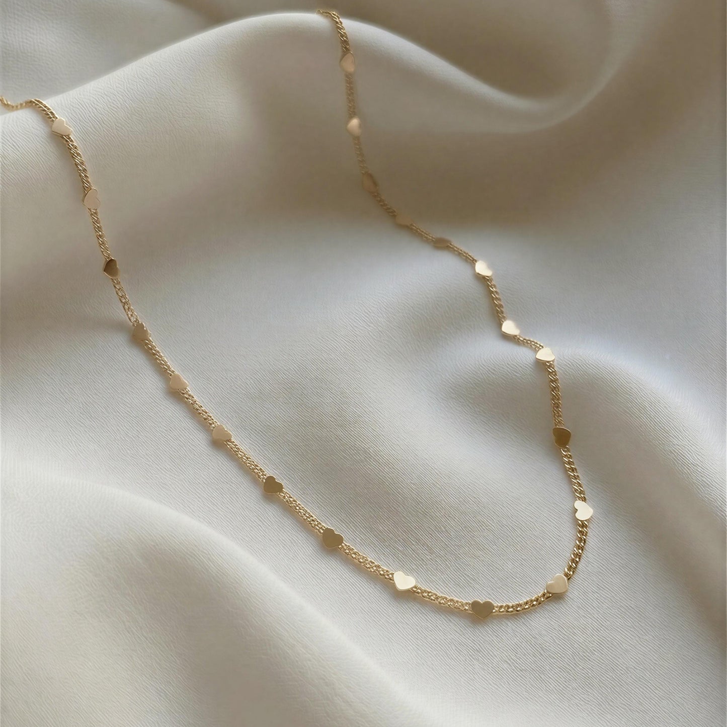 Collar corazones pequeños - 60 cm