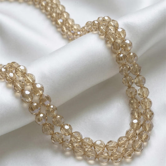 Collar largo de cristal nude - 1.10 mtrs