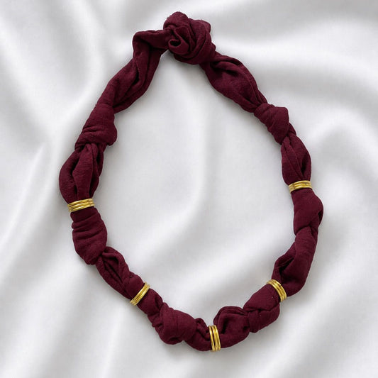 Pañuelo burdeo - 55 cm