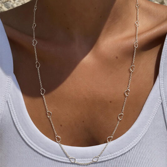 Collar corazones - 60 cm