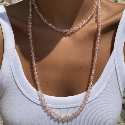 Collar largo de cristal - 1.10 mtrs