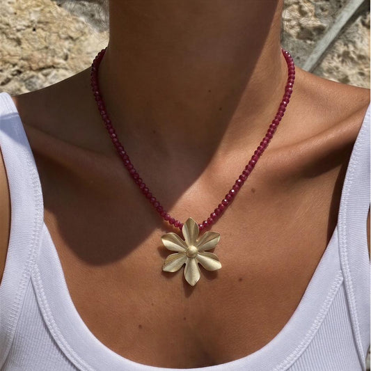 Collar micro cristal - 42 cm